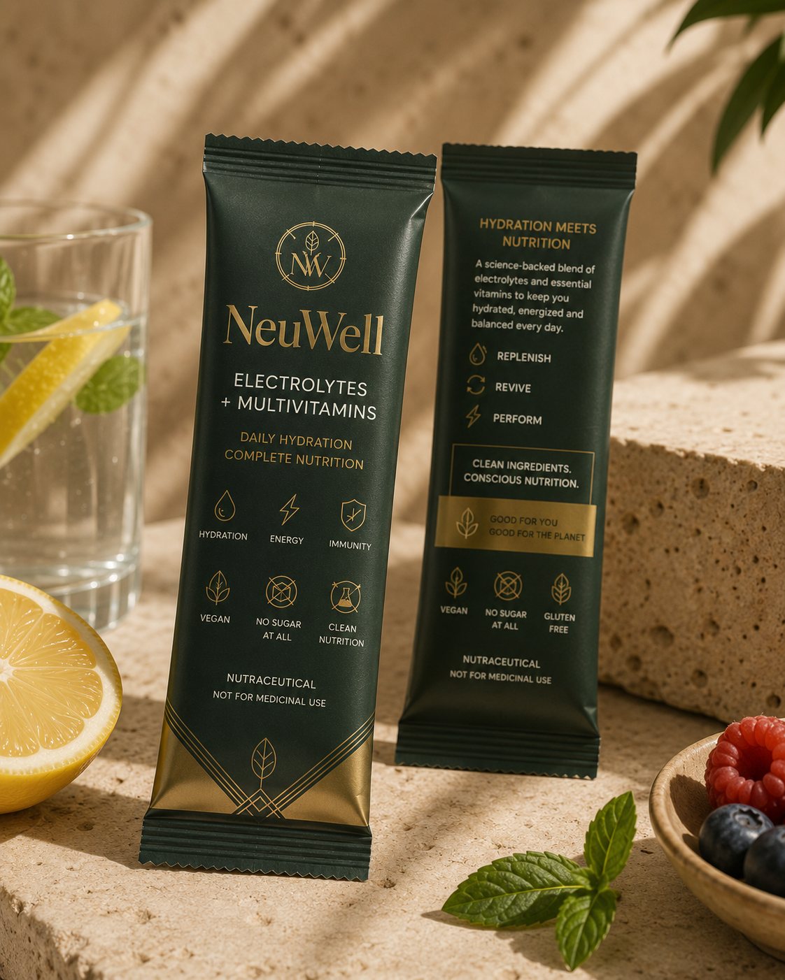 Neuwell Hydrate electrolyte and multivitamin sachets